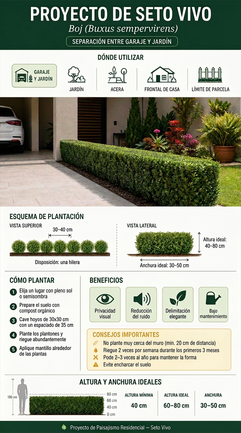 Ejemplo de proyecto de seto vivo